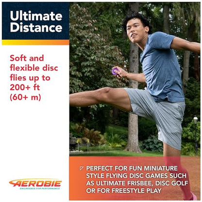 Aerobie Pro Lite 3-Pack Miniature Throwing Discs, Perfect for Kids, Backyard Games & Disc Golf, Outdoor Games for Adults and Family Ages 5 & Up - color: Pro Lite Discs - Pack of 3