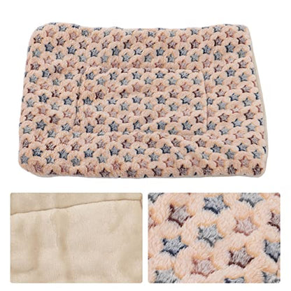 Warm Dog Blanket for Winter | Soft Flannel & Fleece Pet Bed Mat | Cozy Sleeping Blanket for Dogs/Cats/Small Pets | Machine Washable, Portable (L Size 70 * 55CM) - size: L size 70*55CM