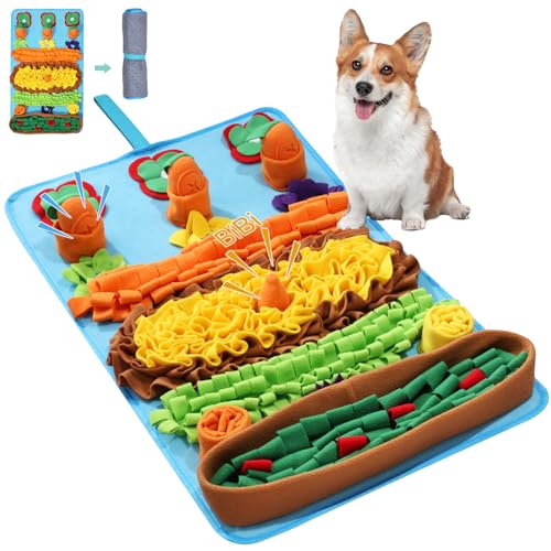 ORIA Snuffle Mat for Dogs, 32''x20'' Interactive Slow Feeder Mat for Boredom, Mental Stimulation, Stress Relief, Dog Puzzle Toy & Treat Mat for Small Medium Large Dogs Puppies - size: 32x20 inch
