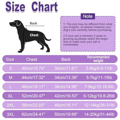Cozy Dog Jacket, Padded Fleece Dog Vest with Built-in Harness, 100% Waterproof Reflective Snow Pet Coat Clothes with Zipper, Purple, L - color: Purple, size: Large