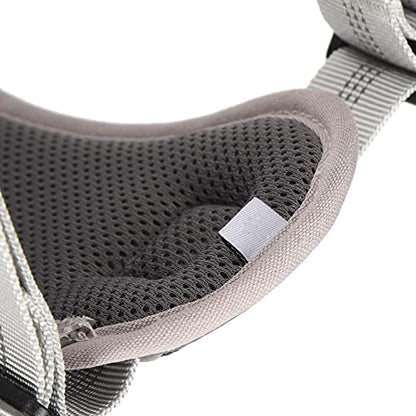 Dog Vest Harness Adjustable Reflective Chest Strap for Large Medium Dogs - Anti - Lost 360° Pressure Relief, Comfortable Fit, Night Safety (S) - size: S