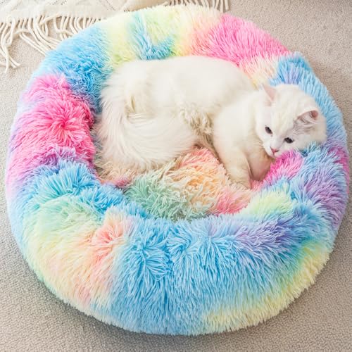 Cat Beds for Indoor Cats Nest Bed Dog Bed Pet Beds Kitten Bed Rabbit Beds Bed Kitten Cave Up to 10 Lbs Small Pet - size: 45CM