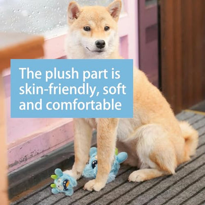 Squeaky Plush Pet Toy Ball, Dental Care, Skin-Friendly and Soft and Relieve Stress,Dog Training Interactive Pet Cute Plush Fashionable Toy Ball (Sky Blue,Large) - color: Sky Blue, size: Large