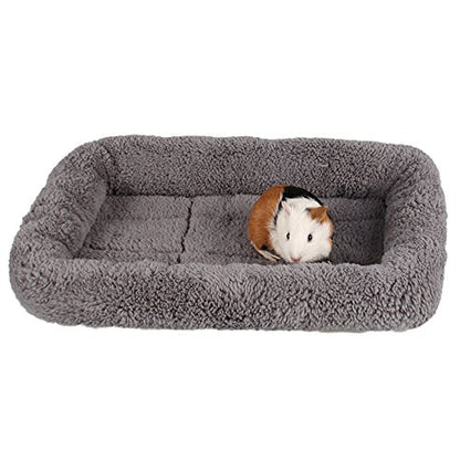 Cat Mat Bed 10" x 15" Pet Bed with Pillow Around for Puppy Kitten Curled Sleeping Beds for Carrier/Crate Small Dog Cushion, Anti Skid Bottom, Small - size: Small(Rectangular)