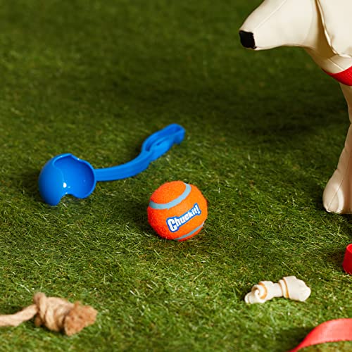 Chuckit! Dog Ball Launcher 12M Sport with 12" Handle Length for Medium 2.5" Dog Balls For Dogs 20-60 lb, Plastic Pet Fetch Ball Thrower, Perfect for Kids, Made in USA, Blue - size: 12in, style: Sport