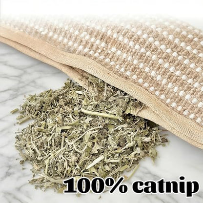 Interactive Catnip Chew Toy, Bite Resistant Catnip Pillows for Cats, Soft Sisal Material Catnip Kicker Pillow for Indoor Scratching, Chewing & Teething (2pcs) - color: 2pcs