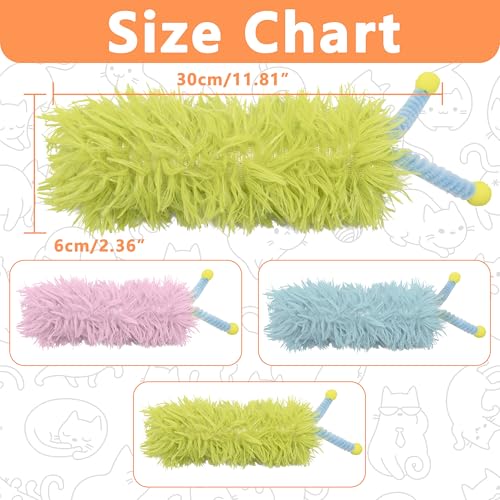 3 Pack Catnip Pillows - Soft and Durable Cat Toys With Antennae, Rich Color, Indoor Interactive Kicker, Companion for Cats (Antenna Green Set) - color: A-Green+Blue+Pink