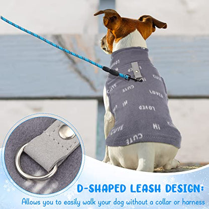 Reginary 10 Pack Medium Dog Sweaters Fleece Pet Dog Clothes with Leash Ring Soft Warm Winter Puppy Plaid Shirt(Stylish) - size: Medium,6.6-8.8 lb, style: Stylish