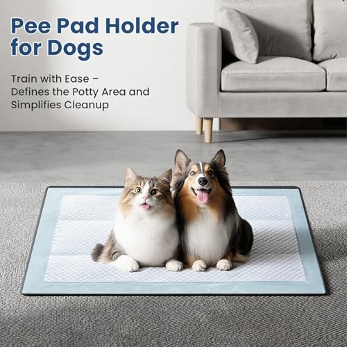 Extra Large Cat Litter Mat 54" x 27.5" Silicone Waterproof Dog Pee Pads Non-Slip Soft on Pet Paws Easy to Clean