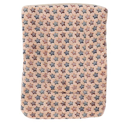 Warm Dog Blanket for Winter | Soft Flannel & Fleece Pet Bed Mat | Cozy Sleeping Blanket for Dogs/Cats/Small Pets | Machine Washable, Portable (M Size 55 * 42CM) - size: M size 55*42CM
