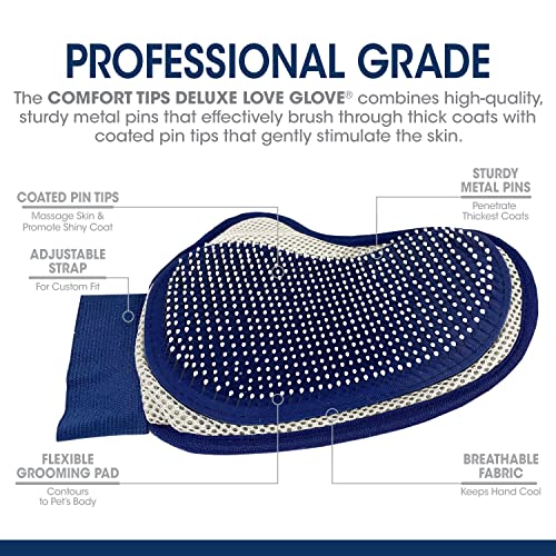 Four Paws Magic Coat Professional Series Comfort Tips Deluxe Dog Grooming Glove