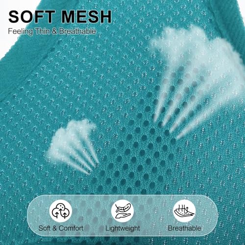BINGPET Small Dog Harness, No Pull Dog Harness Small Sized Dogs, Soft Light Breathable Mesh Puppy Vest with Safety Buckle-Adjustable Step in Pet Harnesses for Easy Walking, Running, Training - color: Aqua, size: S (NECK: 12", CHEST: 14"-18")