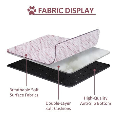 Cat Bed Round Fluffy Hooded Cat Bed Cave, Anti-Anxiety Cave Bed with Hooded Blanket, Cozy Cuddler Luxury Puppy Pet Bed, Anti-Slip Bottom and Machine Washable (Pink, Medium) - color: Pink, size: Medium