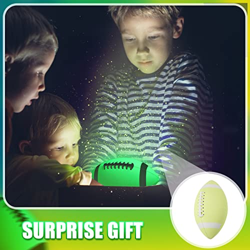 Civaner Glow in The Dark Football Light Up Youth Size for Kids Teens and Adults Junior Football Small Luminous Sports Balls Gifts for Boys School Games Outdoor Activity