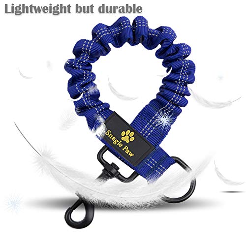 Bungee Leash Extension Attachment, 18" Shock Absorbing Lead Extension Absorber, Prevent Injury on Arm and Shoulder & Save Dogs from Getting Hurt, Great for Bicycle, Running, Walking,Blue - color: Blue