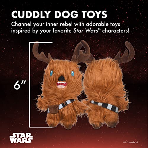 STAR WARS for Pets Dog Toy Chewbacca Reindeer Squeaky Dog Chew Toy | Soft Plush Dog Toy, Squeaky Dog Toy | Holiday Dog Toy Plush Toys, Chewbacca Dog Toy | Small Dog Toy 6 Inch (FF24146) - color: Chewbacca Reindeer '22, size: 6 Inch