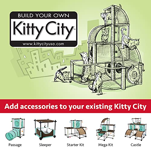 Kitty City Cube and Platforms (Textile Replacement) - color: D) Cube House