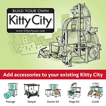 Kitty City Cube and Platforms (Textile Replacement) - color: D) Cube House
