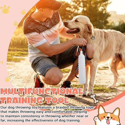 Blueweenly 4 Pcs Dog Bumper Toy for Water Retrieving Plastic Puppy Training Dummy Dog Float Toy Lightweight for Float on The Water Pool Outdoor Training Hunting Fetching (Polychrome) - color: Polychrome