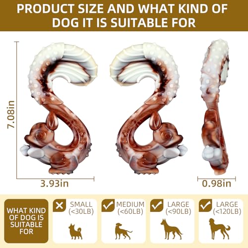 Indestructible Dog Toys for Aggressive Chewers, Tough and Durable Chew Toys for Large Medium Dogs, Interactive Dog Chew Toys to Keep Them Busy (B Squirrel) - color: B Squirrel