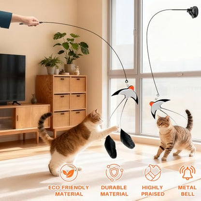 Walfront Interactive Multi Cat Toys for Indoor Cats – Keeps Multiple Cats Busy, Reduces Aggression & Boredom, Perfect for Multi-Cat Homes