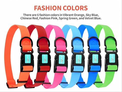 Waterproof Dog Collars,Easy Clean Collar,Adjustable Dog Collars for Small,Medium, Large Dogs(red, M) - color: Red, size: M