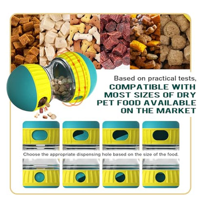 Dog Treat Dispenser Toy, Slow Feeder Enrichment Interactive Toy to Relieve Boredom and Anxiety, Not Suitable for Aggressive Chewers (Green) - color: Green