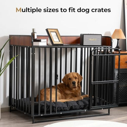 Chew Proof Indestructible Dog Bed - Durable Dog Bed for Aggressive Chewers, Machine Washable & Waterproof Indoor Outdoor Crate Pad, Tough Kennel Pad for Large Dogs (X-Large (28"x47")) - size: X-Large(28"x47")