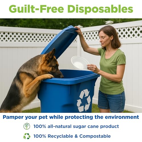 Kinn Kleanbowl Pet Bowl Stainless Steel Frame with Compostable Refills, 24 oz (Pack of 1) – Spill-Proof Stable Disposable Dog Bowls for Easy Cleaning and Healthy Pets, No Plastic - color: Frame (1 pack), size: 24 oz (3 cups)