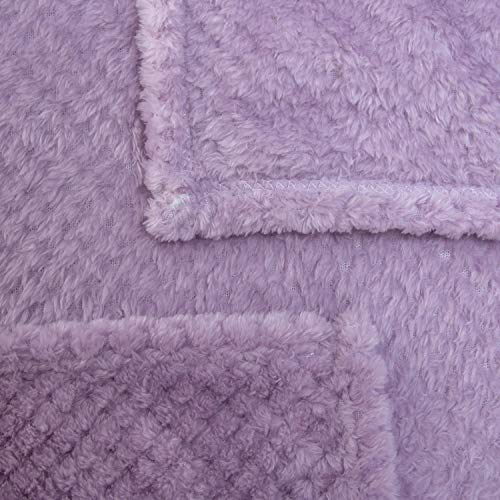 Iris Warm Soft Fuzzy Dog, Cat, Pet Blanket - Plush Fleece Throws for Bed, Couch, Sofa, Travel (S/24" x 32") - color: Iris, size: S/24" x 32"