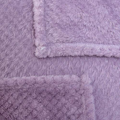 Iris Warm Soft Fuzzy Dog, Cat, Pet Blanket - Plush Fleece Throws for Bed, Couch, Sofa, Travel (S/24" x 32") - color: Iris, size: S/24" x 32"