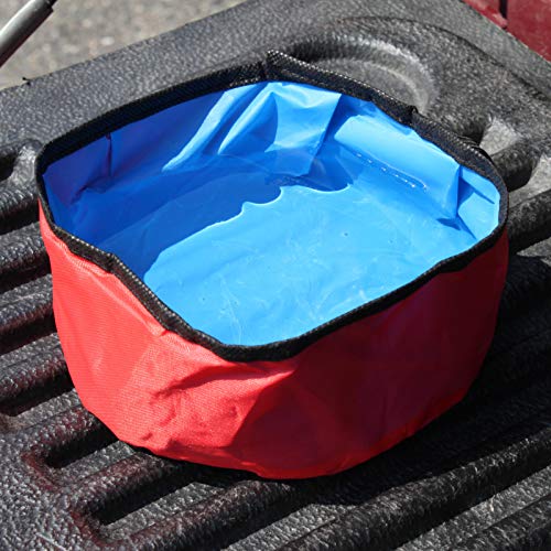 ASR Outdoor Dog Water Bowl Folding Collapsible Pet Travel Food Dish for Hiking and Camping