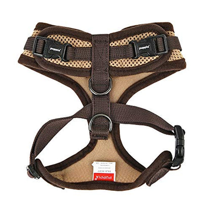 Puppia Authentic RiteFit Harness with Adjustable Neck, Small, Beige - color: Beige, size: Small