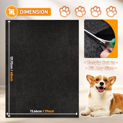 MODIGT Dog Crate Pad Liner for Kennel Training, 29"×48" Under Pet Cage Mat Absorbs,Waterproof,Non-Slip,Washable Puppy Pee Pad to Protect Floors(Charcoal) - size: 29"×48"