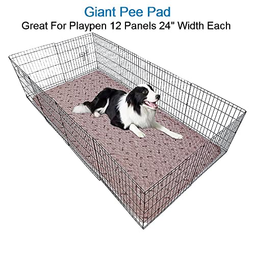 Peepeego 48x96 Extra Large Dog Pad Washable and Free Dog Comb, Reusable Pee Pad with Fast Absorbent, Waterproof, Premium Non Slip Pet Carpet for Hallway - size: 48x96 Inch (Pack of 1)