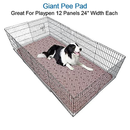 Peepeego 48x96 Extra Large Dog Pad Washable and Free Dog Comb, Reusable Pee Pad with Fast Absorbent, Waterproof, Premium Non Slip Pet Carpet for Hallway - size: 48x96 Inch (Pack of 1)