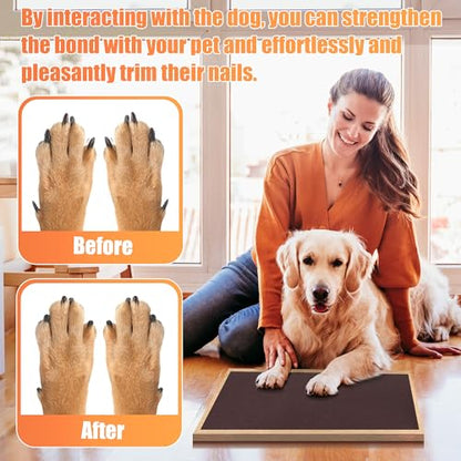 Pet Nail Self Adhesive Replacement Emery Paper Fits Most Dog Scratch Pad Cat Litter Box DIY on the Places Where Pets Like to Scratch Alternatives to Cat and Dog Nail Clippers (10in*13ft, Brown) - color: Brown, size: 10in*13ft