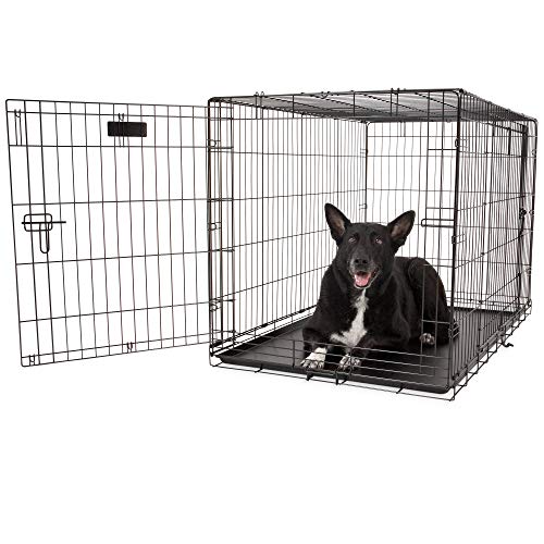 Precision Pet Products Two Door Great Crate Wire Dog Crate, 48 Inch, For Pets 90-125 lbs, With 5-Point Locking System - size: 48.0"L x 30.0"W x 32.0"H