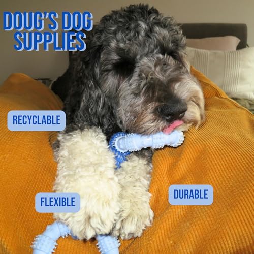 Doug's Dog Supplies Ring Rope Toy – Tug of War Toy for Medium & Large Dogs | Tug & Play Dog Toy - color: Blue