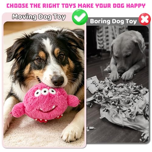 Interactive Dog Toys Rechargeable Moving Dog Puppy Toys to Keep Them Busy (Monster) - color: Monster
