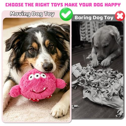 Interactive Dog Toys Rechargeable Moving Dog Puppy Toys to Keep Them Busy (Monster) - color: Monster