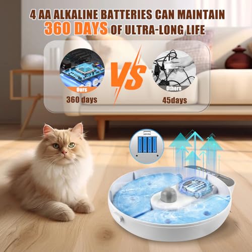 Automatic Wet Food Cat Feeder, Auto Refrigerated Wet Foods Feeder for Cats Dogs 4 Meal Timed Fresh Foods Dispenser with 2 Ice Packs Small Pet Feeders for Kitty Puppy Automatic Cat Dog Food Bowl - color: White
