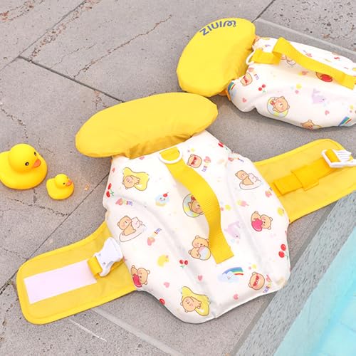 Dog Life Jacket - Pet Safety Vest with Removable Front Float & Rescue Handle - Adjustable High Buoyancy Aid Pet Supplies for Boating, Surfing, Swimming (Yellow, Mediu) - color: Yellow