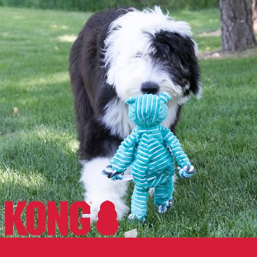 KONG Floppy Knots Combo Dog Toy - Hippo and Elephant Bundle - Interal Knotted Rope with Squeakers and Less Stuffing - Medium/Large