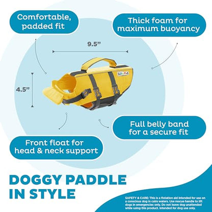 Outward Hound Granby Splash Yellow Dog Life Jacket, XS - color: Yellow, size: X-Small (Chest Girth: 11"-15")