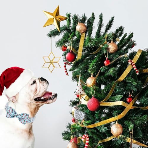 Christmas Dog Collar with Bow Tie - Cute Christmas Cherry & Candy Pattern Blue Puppy Collar, Adjustable Metal Buckle Winter Holiday Bowtie Dog Collars for Small Medium Large Dogs XS - color: B-Blue Xmas Polka Dot, size: XS