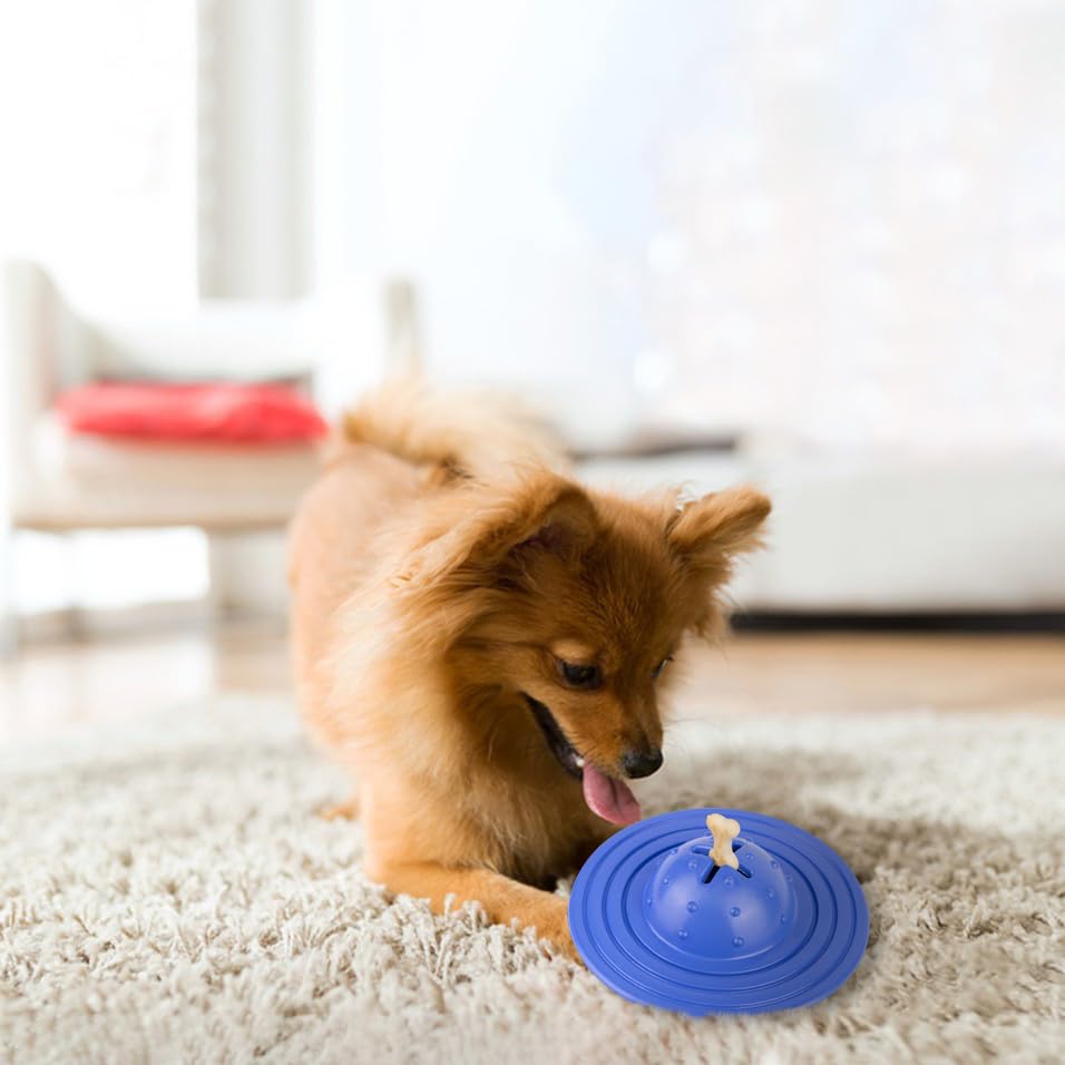 Fuzzl Eco Rubber Chuck & Treat Sky Saucer - Orange - Long Lasting Dog Chew Toys for Aggressive Chewers Strong Dog Toy for Dogs Durable Puppy Toys - style: UFO Orange