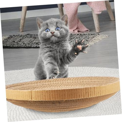 3pcs Cat Scratcher Replacement Pads, Corrugated Cardboard Sturdy Scratchers for Indoor Cats and Kittens, Wear-Resistant Funny Kitten Scratch Pads for Room Use