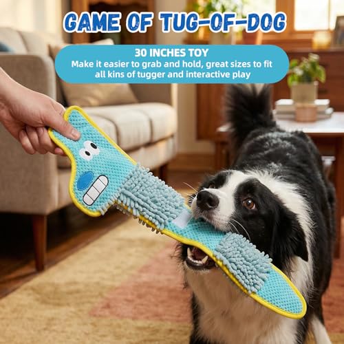 WUGO Dog Interactive Puzzle Toys Dog Toy Plushie Enrichment Crinkle Paper Crinkle Snuffle Treat Dispensing Smart Pet Toys Puppy Fun to Keep Them Busy