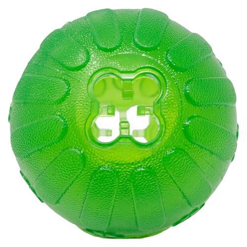 Starmark Treat Dispensing Chew Ball Tough Dog Toy, Medium/Large for Large Breeds